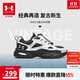 安德瑪（Under Armour）童鞋男女大童運動(dòng)鞋束帶老爹鞋厚底舒軟緩震兒童小白鞋2441302