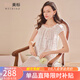 美標(biāo)禮物性感真絲睡裙女夏100%桑蠶絲綢睡衣短袖絲綢卡通可外穿家居服 -2白色 M (160)