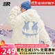 ER【張澤禹同款】?jì)擅娲┓卵蚋崦q男士外套男女同款連帽保暖厚棉衣 白色 S碼-165/60kg