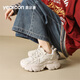 意爾康女鞋秋季新款厚底老爹鞋時(shí)尚潮流運動(dòng)跑步休閑鞋百搭鞋子女