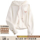 絲柏舍連帽衛(wèi)衣2025秋裝新款女裝落肩袖抽繩學(xué)院風(fēng)寬松款上衣