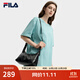 FILA【月牙包】斜挎包抗菌內里女包2025秋季新款休閑單肩包百搭腋下包 正黑色-BK XS