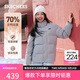 斯凱奇（Skechers）秋冬季男女立領(lǐng)保暖防潑水百搭舒適短款羽絨服P423U038