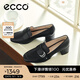愛(ài)步（ECCO）樂(lè)福鞋女 簡(jiǎn)約百搭優(yōu)雅淺口粗跟正裝單鞋高跟鞋女 型塑290953 黑色29095301001 36 （尺碼偏大）