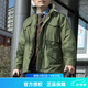 赫利肯戰(zhàn)地風(fēng)衣M65美式復(fù)古經(jīng)典工裝夾克 秋冬保暖防風(fēng)上衣外套含內(nèi)膽 軍綠色（含內(nèi)膽） M (高170-180cm 重150-170斤)