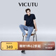 威可多（VICUTU）牛仔褲彈力舒透休閑長(cháng)褲VEW23124730 淺藍 175/87B