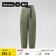 蕉內(nèi)（Bananain）熱皮502+女士工裝長褲子束腳休閑運(yùn)動寬松保暖25秋冬季款女裝衣服 霧墨綠 M