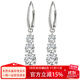 JOLEE耳墜天然白水晶S925銀耳飾品時(shí)尚輕奢耳墜耳釘送女士禮物一物一證