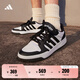 adidas ENTRAP美式校園風(fēng)運動(dòng)板鞋少年感復古籃球鞋男女阿迪達斯 白色/黑色   39