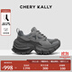CHERY KALLY【星夜漫步】輕奢厚底老爹鞋女2025新款時(shí)尚增高休閑運動(dòng)鞋 CHERY&KALLY 灰色 -增高6cm 36