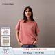 Calvin KleinJeans25夏季女士ck經(jīng)典簡約休閑通勤寬松重磅圓領短袖上衣T恤