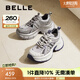 百麗（Belle）張凌赫孟子義同款藍鯨老爹鞋女25秋新商場款休閑鞋D2K1DCM5預售 【張凌赫同款】藍色-單里 37 (235mm)