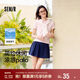 森馬（Semir）POLO衫女涼感抗菌修身襯衫2025夏刺繡休閑通勤套頭衫109325115001