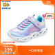 Skechers斯凱奇童鞋女童魔術(shù)貼閃燈鞋兒童跑鞋舒適學(xué)生休閑鞋302339L
