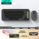 羅技（Logitech）POP ICON KEYS無(wú)線(xiàn)藍牙鍵盤(pán) AI輕音薄膜電腦辦公鍵盤(pán)鼠標套裝 mac ipad鍵鼠套裝泡泡鍵盤(pán)自定義鍵 POP ICON COMBO 黑色