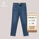 哈吉斯（HAZZYS）女裝修身小腳牛仔褲ATDSP0BCP03 藍(lán)色BL 160/72A40