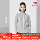 迪卡儂（DECATHLON）戶(hù)外透濕抓絨女加厚搖粒絨抓絨衣保暖外套沖鋒衣內膽MH100 全拉鏈-淺灰色 M