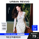 UR2025秋季新款女裝蝴蝶結(jié)V領(lǐng)碎花木耳邊長袖T恤UYL450054 米白 （領(lǐng)口偏低） M