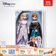 迪士尼（Disney）冰雪奇緣唱歌娃娃艾莎安娜公主玩偶女孩玩具兒童生日禮物禮盒 冰雪奇緣2加冕版【贈禮袋】