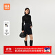 HLA海瀾之家長(cháng)袖針織衫女可翻高領(lǐng)純羊毛毛衣女裝冬