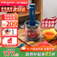 東菱（Donlim） 絞肉機 家用電動(dòng)小型碎菜攪拌絞辣椒絞蒜 全自動(dòng)多功能寵物料理機 餡料輔食百味佐料機DL-6082 四碗雙刀（有線(xiàn)加強款） 1L