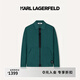 Karl Lagerfeld卡爾拉格斐輕奢老佛爺男裝夏款休閑翻領(lǐng)薄夾克外套1K1D10101044 淺綠 XL (52)