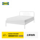 宜家（IKEA）NESTTUN奈斯頓鐵藝床鐵床床架雙人床加厚簡(jiǎn)約臥室出租房 床架白色/魯瑞 1200mm*2000mm