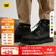CAT卡特工裝靴馬丁靴男鞋男士休閑工鞋經(jīng)典牛皮面防滑工裝靴 黑色 42