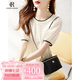clotho Rennie品牌女裝連衣裙女夏新款2025年時(shí)尚氣質(zhì)休閑圓領(lǐng)短袖寬松顯瘦裙子 白色 M