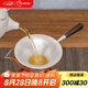 歸銀堂銀茶漏足銀999錘紋純銀柄細密過濾網(wǎng)茶具配件茶道茶葉過濾器茶濾 木把+證書+禮盒