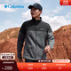 Columbia哥倫比亞戶(hù)外男子簡(jiǎn)約立領(lǐng)時(shí)尚外套保暖舒適抓絨衣AE0560 023 城市灰拼鯊魚(yú)黑 L(180/100A)
