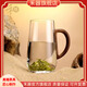 禾器·斑斕禾器玻璃杯悅靈杯胡桃木把公室茶杯個(gè)人專(zhuān)用高硼硅玻璃高檔綠茶杯 木作悅靈杯-490ml