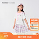 巴拉巴拉【miiiiichan IP商場(chǎng)同款】女童套裝夏兒童裝2025兩件套 紅色調00366 140