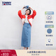 TOMMY JEANS【高腰長(cháng)裙】春夏女裝純棉美式復古藍色水洗開(kāi)叉牛仔半身裙 牛仔藍1AB L 28