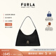 芙拉（FURLA）【禮物】DIAMANTE牛皮小號女士時尚單肩包鉆石包腋下包高級感 黑色