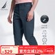 諾帝卡（NAUTICA）男裝春夏款棉氨混紡柔軟親膚帶彈簡約易打理休閑長褲男PE3121 湛藍(lán)4JN（231） 33