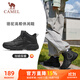 駱駝（CAMEL）加絨女鞋高幫休閑父親秋冬保暖棉鞋 K24C36L3627 黑色 40