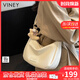 viney新款包包女包品牌斜挎包時(shí)尚餃子包生日禮物送女友老婆 【米白色】實(shí)用高級感女生洋氣小包 輕奢百搭休閑小眾單肩包