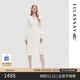歌力思（ELLASSAY）秋冬新款綿100%羊毛親膚老錢(qián)風(fēng)百搭針織連衣裙女EWU353M00400 純凈白 S