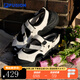 FILA FUSION官方潮牌斐樂女鞋潮流涼鞋輕便涼鞋瑪麗珍涼鞋 微白/黑-WB 37.5
