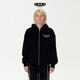 MEDM PLAY潮牌GOODBRAND LOVE IS GOOD珍珠開(kāi)衫拉鏈衛衣連帽衫男女情侶裝 黑色 M