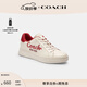 蔻馳（COACH）【男女同款】女士女鞋蛇型文字NEW YEAR HIGH LINE運動(dòng)鞋平底 白堊彩 36.5
