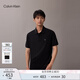 Calvin KleinJeans25早秋新款男純棉珠地網(wǎng)眼ck商務(wù)純色短袖T恤POLO衫4RB012G