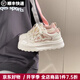 回力四季女鞋厚底小白鞋女2025夏季新款鞋子運(yùn)動休閑板鞋女學(xué)生運(yùn)動鞋 櫻花粉（升級專柜品質(zhì)） 38