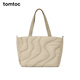 tomtoc地球肌理托特包女電腦包新款大容量單肩包手提包輕便通勤包T38 沙丘黃 M碼｜可收納16英寸電腦