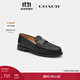 蔻馳（COACH）女士女鞋經(jīng)典標志JANIE樂(lè )福鞋單鞋百搭輕奢通勤鞋子 黑色/ 碳灰色 38.5