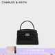CHARLES&KEITH鱷魚(yú)紋凱莉包手提包斜挎包包女包生日禮物七夕禮物CK2-50270880-1