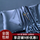 枕水人家重磅25姆米雙面真絲枕套100%桑蠶絲絲綢北歐風(fēng)單人枕頭套純色枕套 浮光掠影飛燕藍 單個(gè) 48cm*74cm