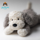 Jellycat唐布利牧羊犬動(dòng)物毛絨玩偶安撫玩具狗公仔娃娃生日新婚禮物 淺灰色 Medium