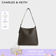CHARLES&KEITH大容量通勤子母單肩包托特包包女包生日七夕禮物CK2-40270966-1 Dark Moss深苔綠色 L
